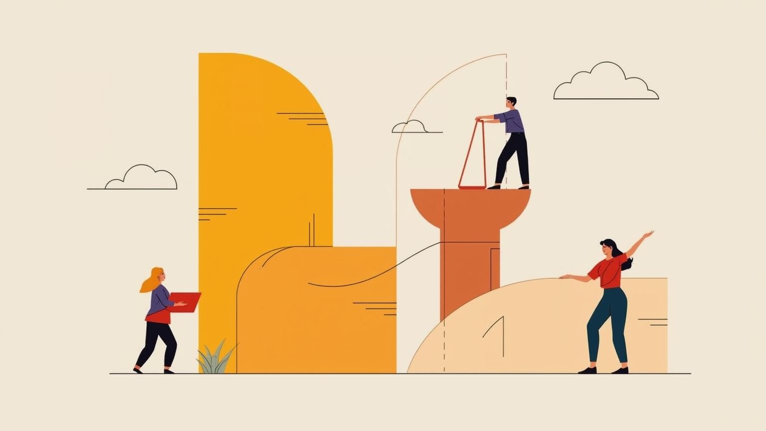 Illustration conceptuelle des différents recours juridiques possibles en cas d’inexécution de contrat